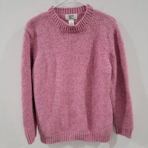 Vintage Womens Sweater‎ Size Small Wool Blend Pink Soft Girl Ballerina Cozy Knit